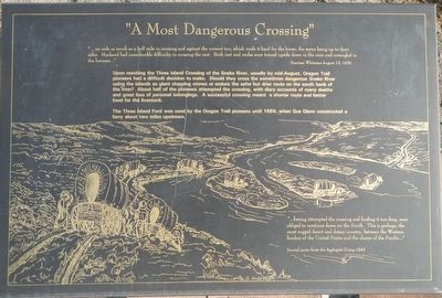 "A Most Dangerous Crossing" Marker. Click for full size. "A Most Dangerous Crossing" Marker image. Click for full size.