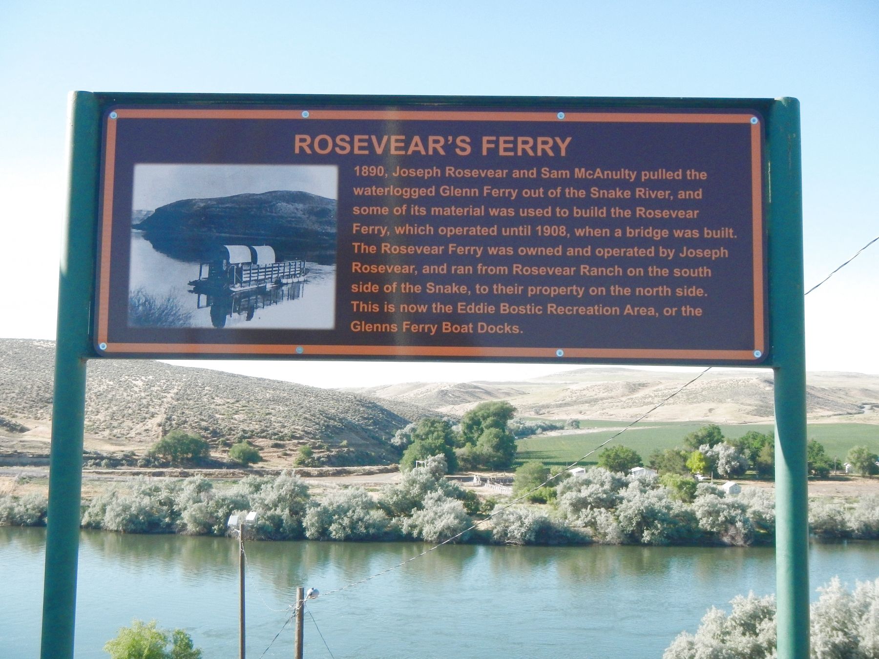 Rosevear's Ferry Marker image. Click for full size.