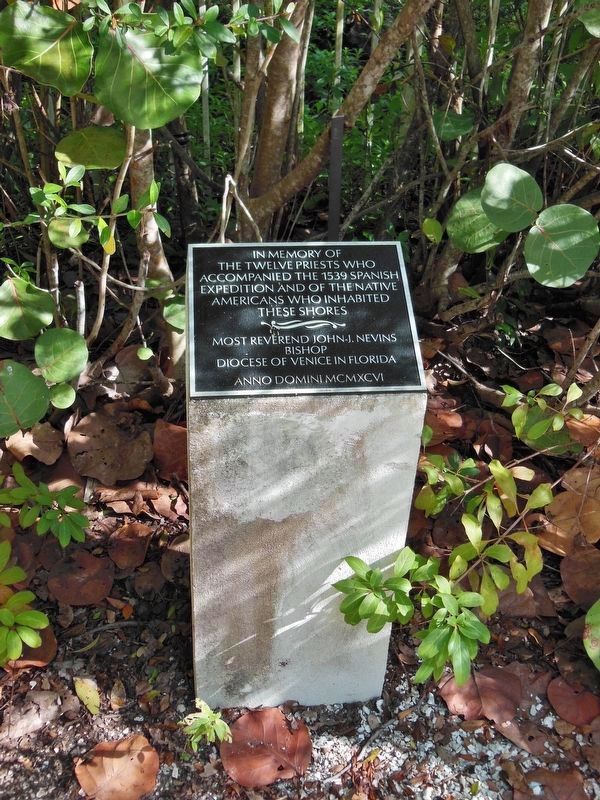 Memorial Cross Dedication (<i>located at base of the cross</i>) image. Click for full size.