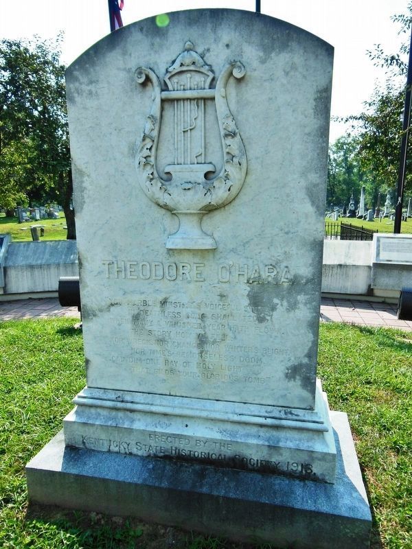 Theodore O'Hara Monument (<i>located near Kentucky War Memorial</i>). Click for full size. Theodore O'Hara Monument (<i>located near Kentucky War Memorial</i>) image. Click for full size.