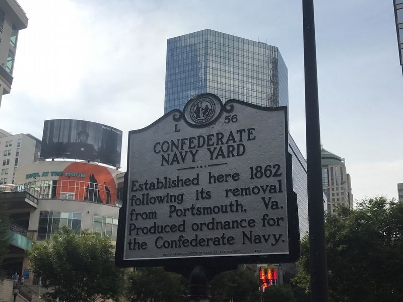 Confederate Navy Yard Marker image. Click for full size.