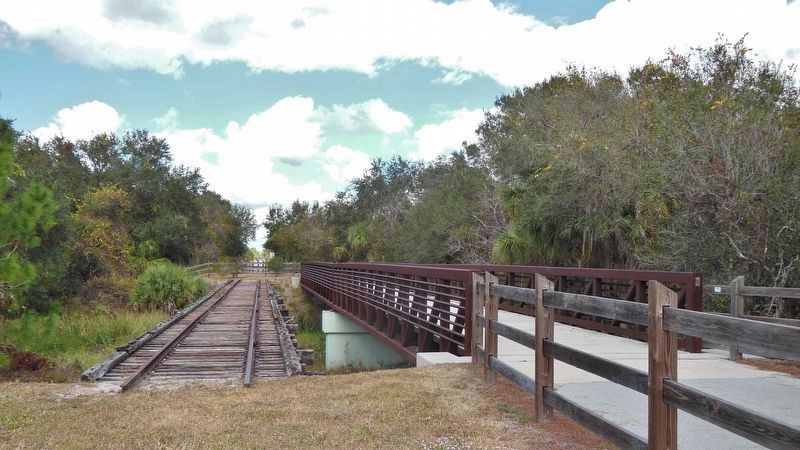 South Creek Trestle (<i>Legacy Trail on the right</i>). Click for full size. South Creek Trestle (<i>Legacy Trail on the right</i>) image. Click for full size.