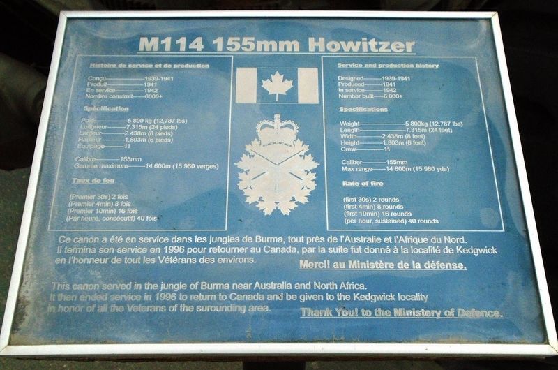 M114 155mm Howitzer Marker image. Click for full size.