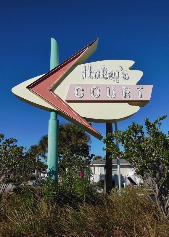 Haley's Court Sign image. Click for full size.