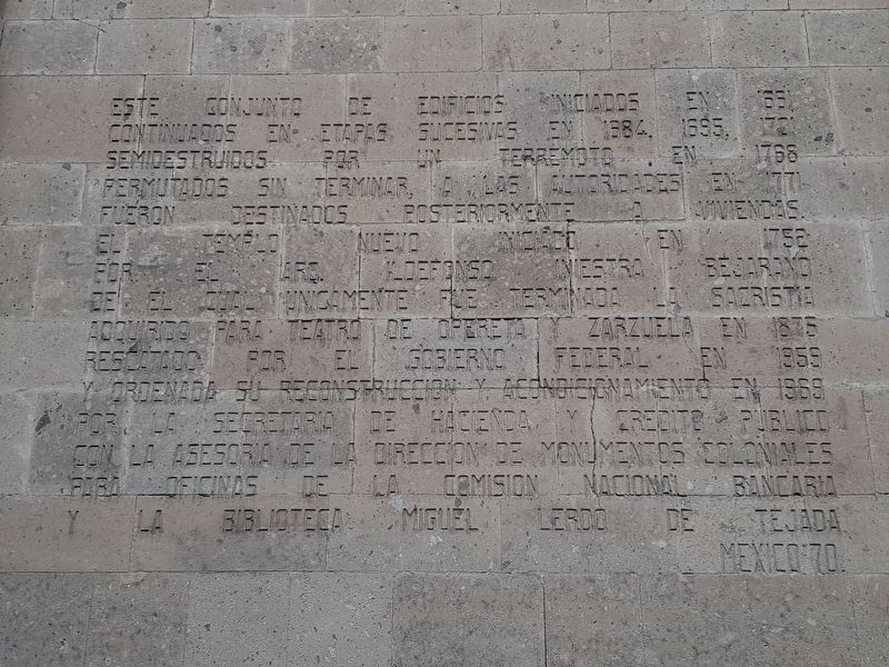 Miguel Lerdo de Tejada Library Marker image. Click for full size.