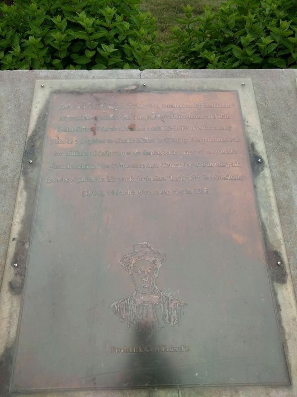 Walk of History Marker [Panel 9 - Frederick Carl Frieseke] image. Click for full size.