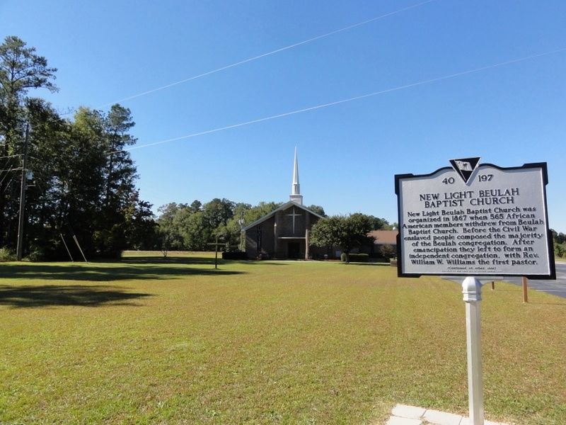 New Light Beulah Baptist Church Marker. Click for full size. New Light Beulah Baptist Church Marker image. Click for full size.