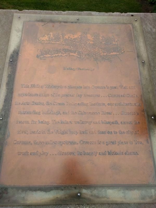 Walk of History Marker [Panel 16 - Heritage Footbridge] image. Click for full size.