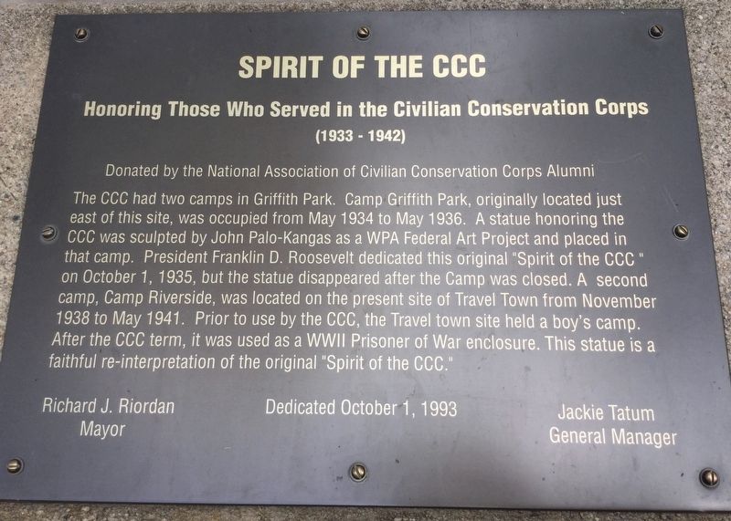 Spirit of the CCC Marker image. Click for full size.