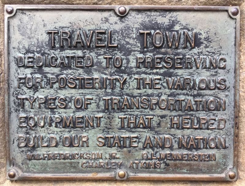 Travel Town Marker image. Click for full size.
