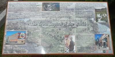 The Trout Capital of the World Marker. Click for full size. The Trout Capital of the World Marker image. Click for full size.