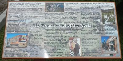 The Trout Capital of the World Marker image. Click for full size.