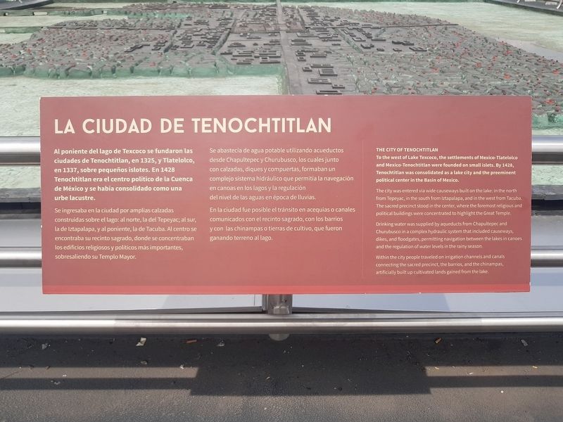 The City of Tenochtitlan Marker. Click for full size. The City of Tenochtitlan Marker image. Click for full size.