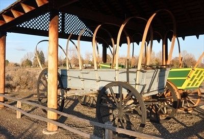 Idaho's Bicentennial Wagon Marker image. Click for full size.