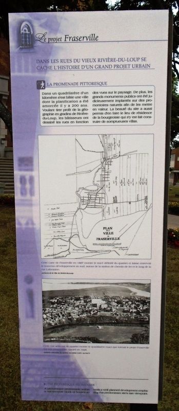 Le projet Fraserville / The Fraserville Project Marker. Click for full size. Le projet Fraserville / The Fraserville Project Marker image. Click for full size.