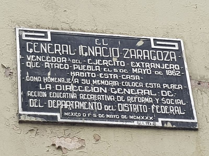 General Ignacio Zaragoza Marker image. Click for full size.