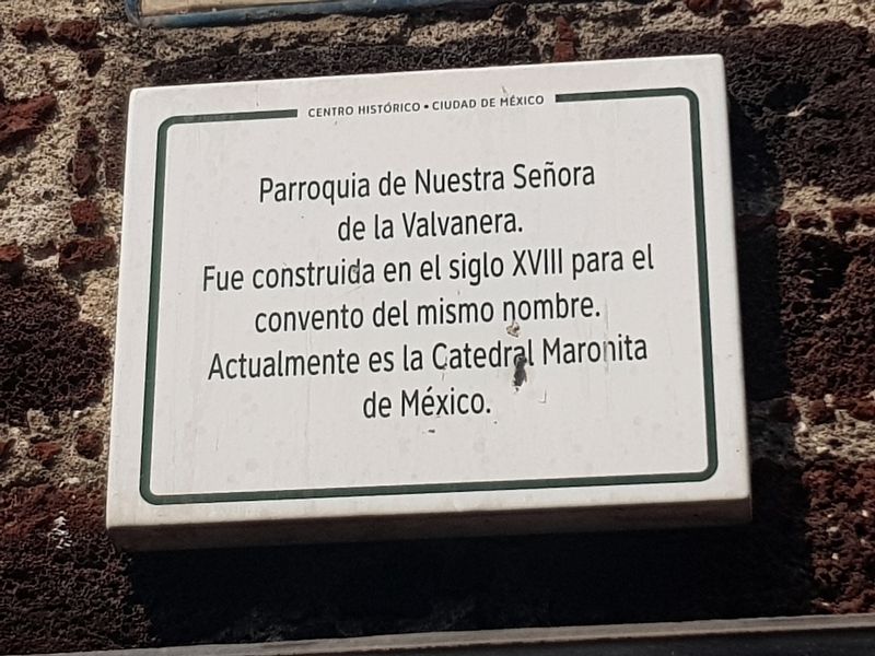 Parish of Our Lady of the Valvanera Marker. Click for full size. Parish of Our Lady of the Valvanera Marker image. Click for full size.