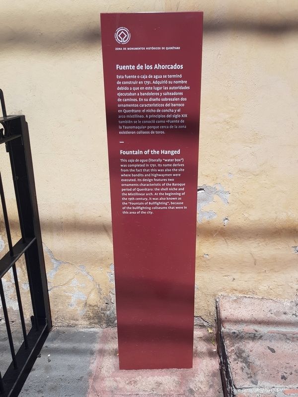 Fountain of the Hanged Marker. Click for full size. Fountain of the Hanged Marker image. Click for full size.