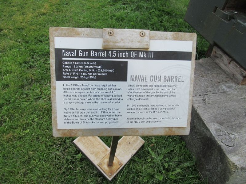 Naval Gun Barrel Marker image. Click for full size.