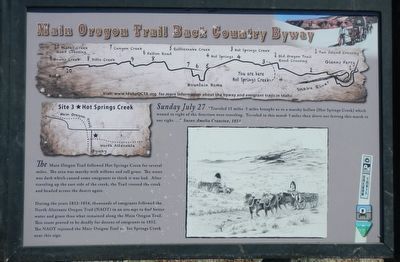 Site 3 ★ Hot Springs Creek Marker. Click for full size. Site 3 ★ Hot Springs Creek Marker image. Click for full size.