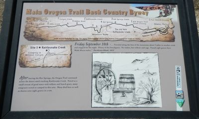Site 5 ★ Rattlesnake Creek Marker image. Click for full size.