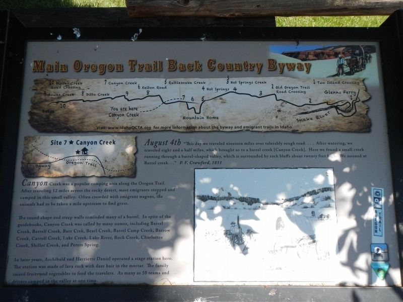 Site 7 ★ Canyon Creek Marker image. Click for full size.