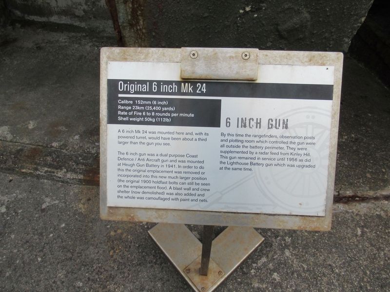 6 inch Gun Marker image. Click for full size.