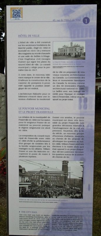 Hôtel de Ville / City Hall Marker. Click for full size. Hôtel de Ville / City Hall Marker image. Click for full size.