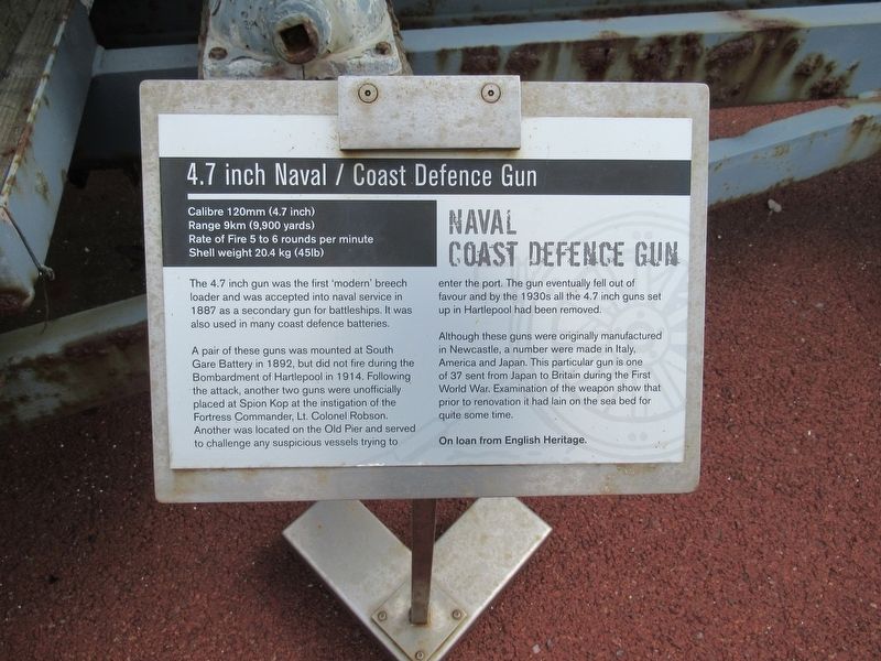 Naval Coast Defence Gun Marker image. Click for full size.