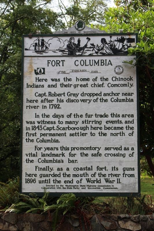 Fort Columbia Marker image. Click for full size.