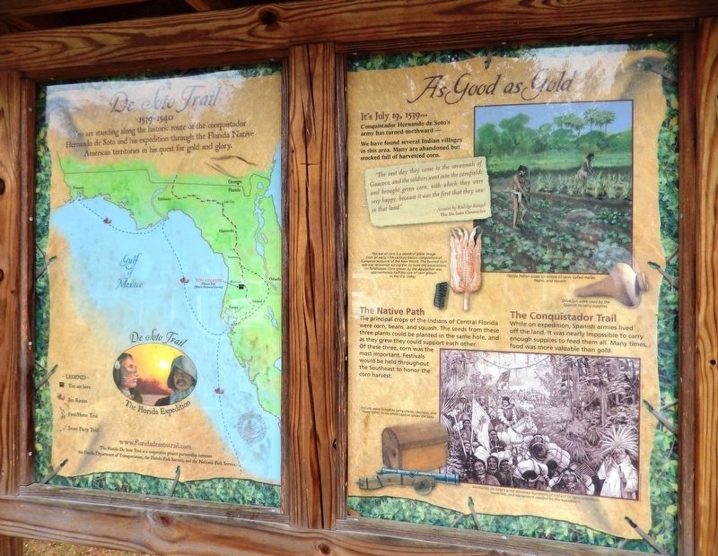 Good as Gold Marker Kiosk (<i>marker panel is on right side of kiosk; map is on left</i>). Click for full size. Good as Gold Marker Kiosk (<i>marker panel is on right side of kiosk; map is on left</i>) image. Click for full size.