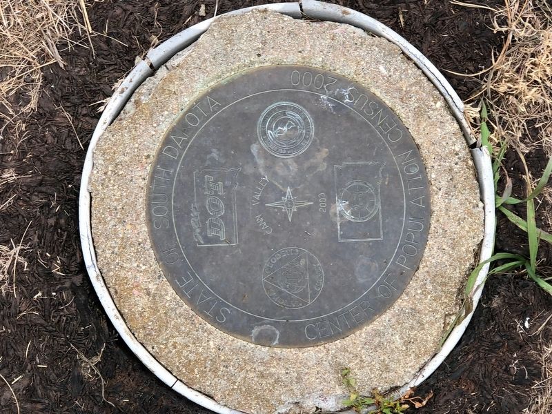 Center of Population Geodetic Marker. Click for full size. Center of Population Geodetic Marker image. Click for full size.