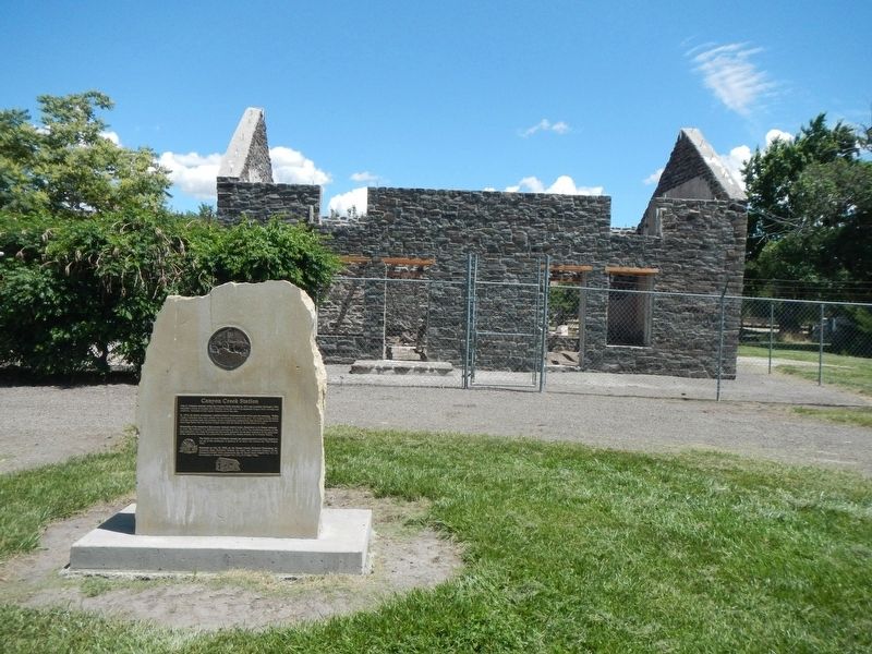 Canyon Creek Station and Marker image. Click for full size.