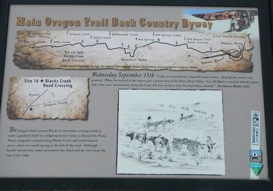 Site 10 ★ Blacks Creek Road Crossing Marker image. Click for full size.