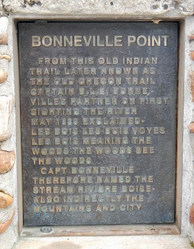 Bonneville Point Marker. Click for full size. Bonneville Point Marker image. Click for full size.