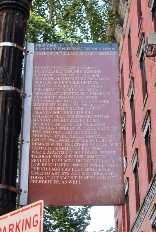 Greenwich Village Historic District Marker image. Click for full size.