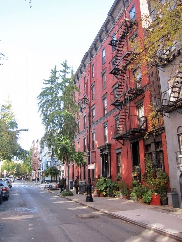 Greenwich Village Historic District Marker - wide view image. Click for full size.