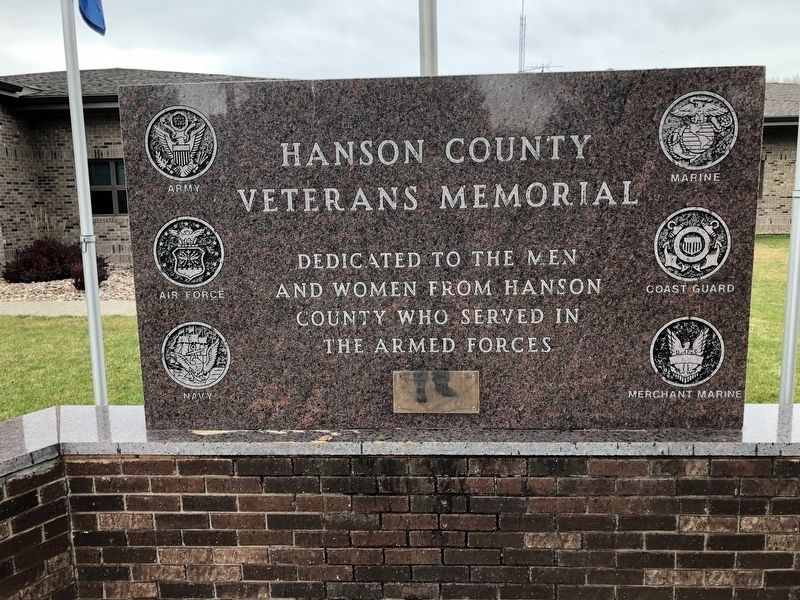 Hanson County, South Dakota, Veterans Memorial image. Click for full size.