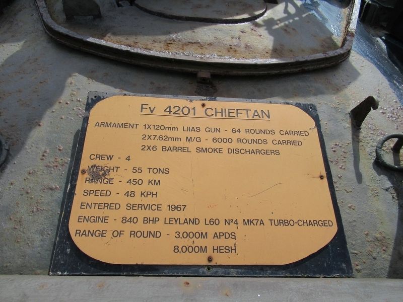Fv 4201 Chieftan Marker image. Click for full size.