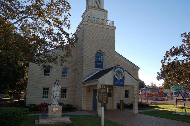 Notre Dame De Perpetuel Secours Church Marker. Click for full size. Notre Dame De Perpetuel Secours Church Marker image. Click for full size.