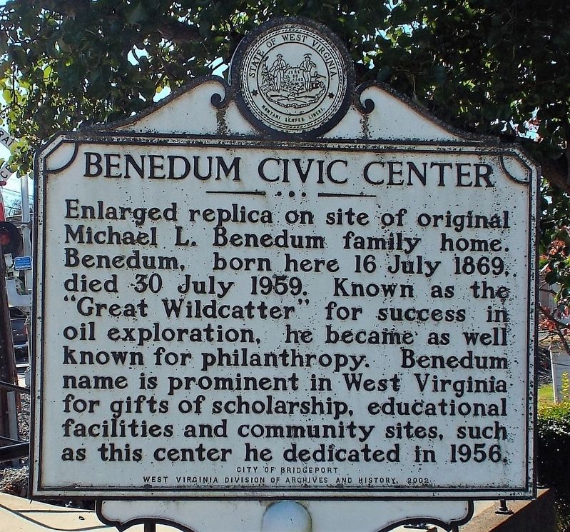 Benedum Civic Center Marker image. Click for full size.
