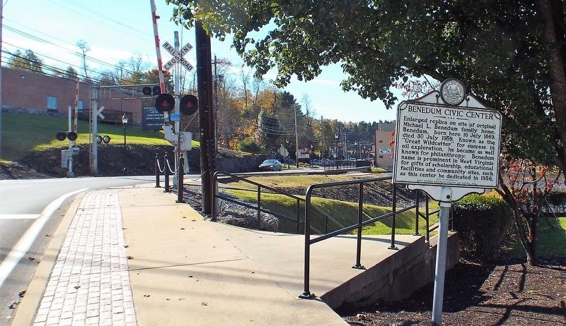 Benedum Civic Center Marker. Click for full size. Benedum Civic Center Marker image. Click for full size.