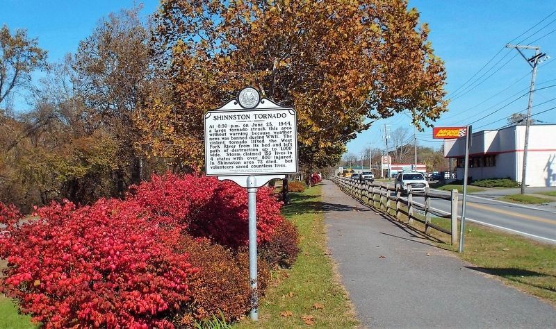 Shinnston Tornado Marker. Click for full size. Shinnston Tornado Marker image. Click for full size.