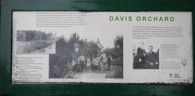 Davis Orchard Marker image. Click for full size.