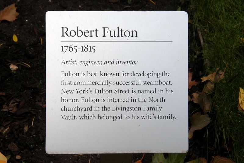 Robert Fulton Marker image. Click for full size.