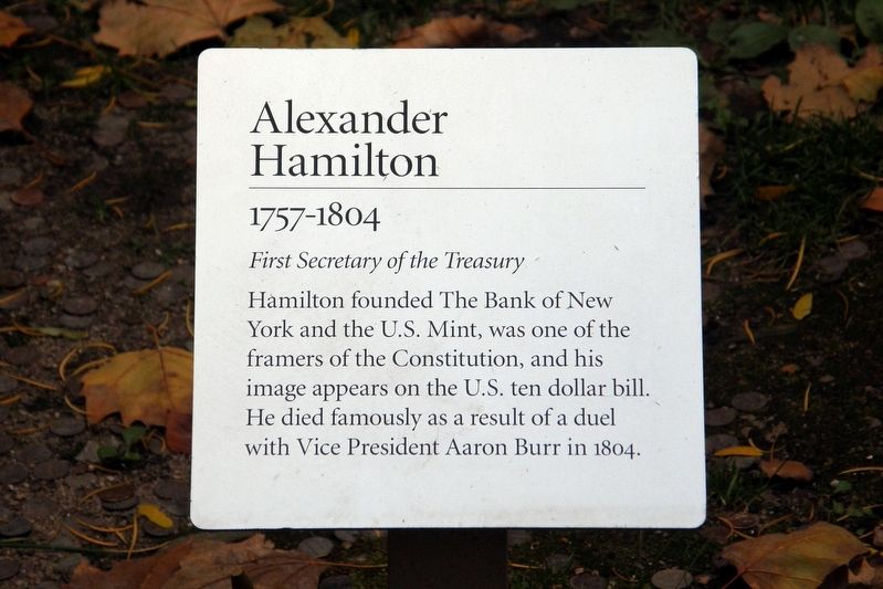 Alexander Hamilton Marker image. Click for full size.