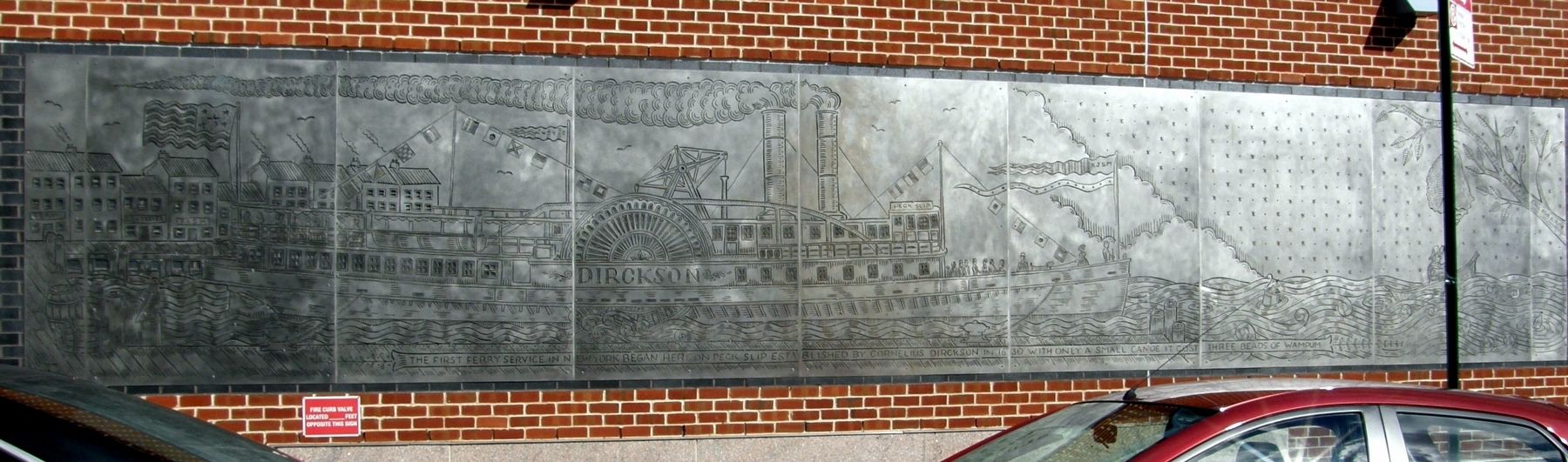 First ferry service in New York Marker image. Click for full size.