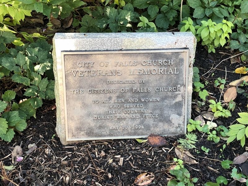 City of Falls Church Veterans Memorial. Click for full size. City of Falls Church Veterans Memorial image. Click for full size.