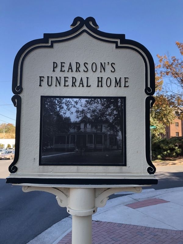 Pearson's Funeral Home Marker image. Click for full size.