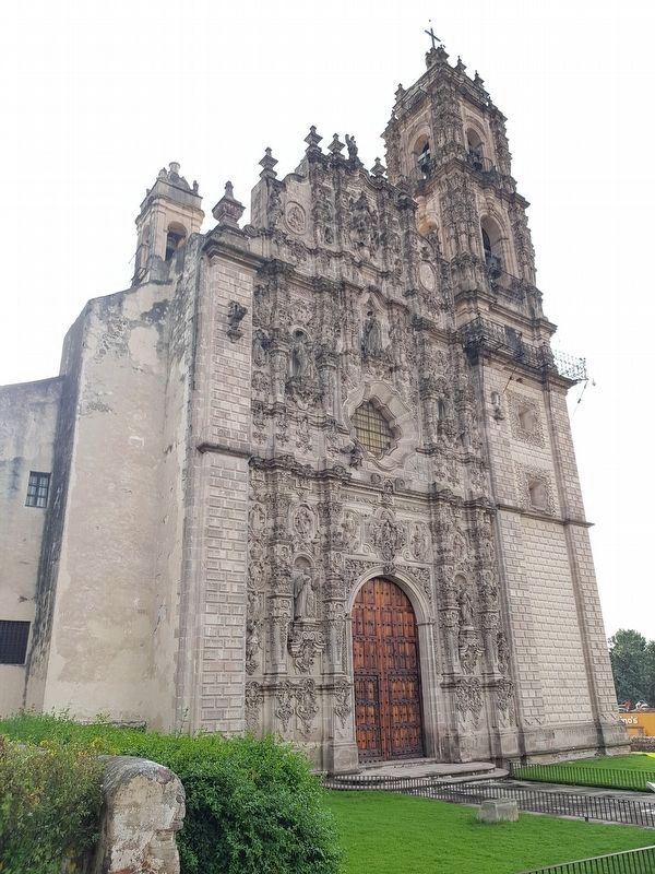 Principal Facade of the San Francisco Javier Church and Marker image. Click for full size.